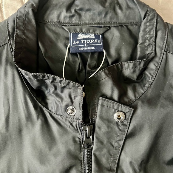 Le Tigre Black Varsity Bomber Jacket - Picture 3 of 4